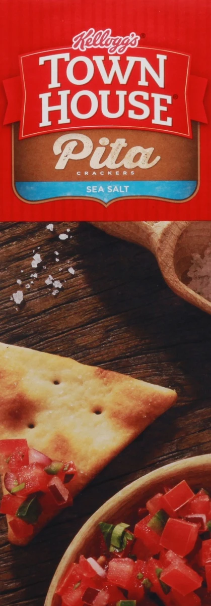 Town House Kellogg's Town House Sea Salt Pita Crackers - 9.5oz 9 Town House Kellogg's Town House Sea Salt Pita Crackers - 9.5oz - Image 7