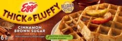 Eggo Think & Fluffy Cinnamon Brown Sugar Frozen Waffles - 11.6oz/6ct -Snack Shop 5 87feb1d843c5ea5bad603b59159da50b