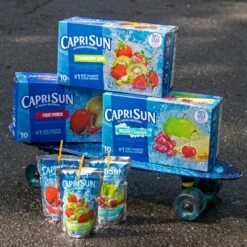 Capri Sun Fruit Punch Flavored Juice Drink Blend Pouches 16 Capri Sun Fruit Punch Flavored Juice Drink Blend Pouches -Snack Shop 5 9fdf02abac71d9e9da7b76741afa9e07