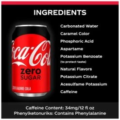 Coca-Cola Coke Zero Sugar Diet Soda Soft Drink, 12 Fl Oz, 12 Pack -Snack Shop 51 2ebea449fa9a1ffe44e2a3552760fb4a