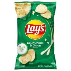 Lay's Potato Chips Sour Cream & Onion Flavored 7 3/4 Oz