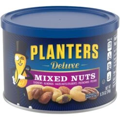 Planters Deluxe Mixed Nuts With Cashews, Almonds, Hazelnuts, Pistachios & Pecans