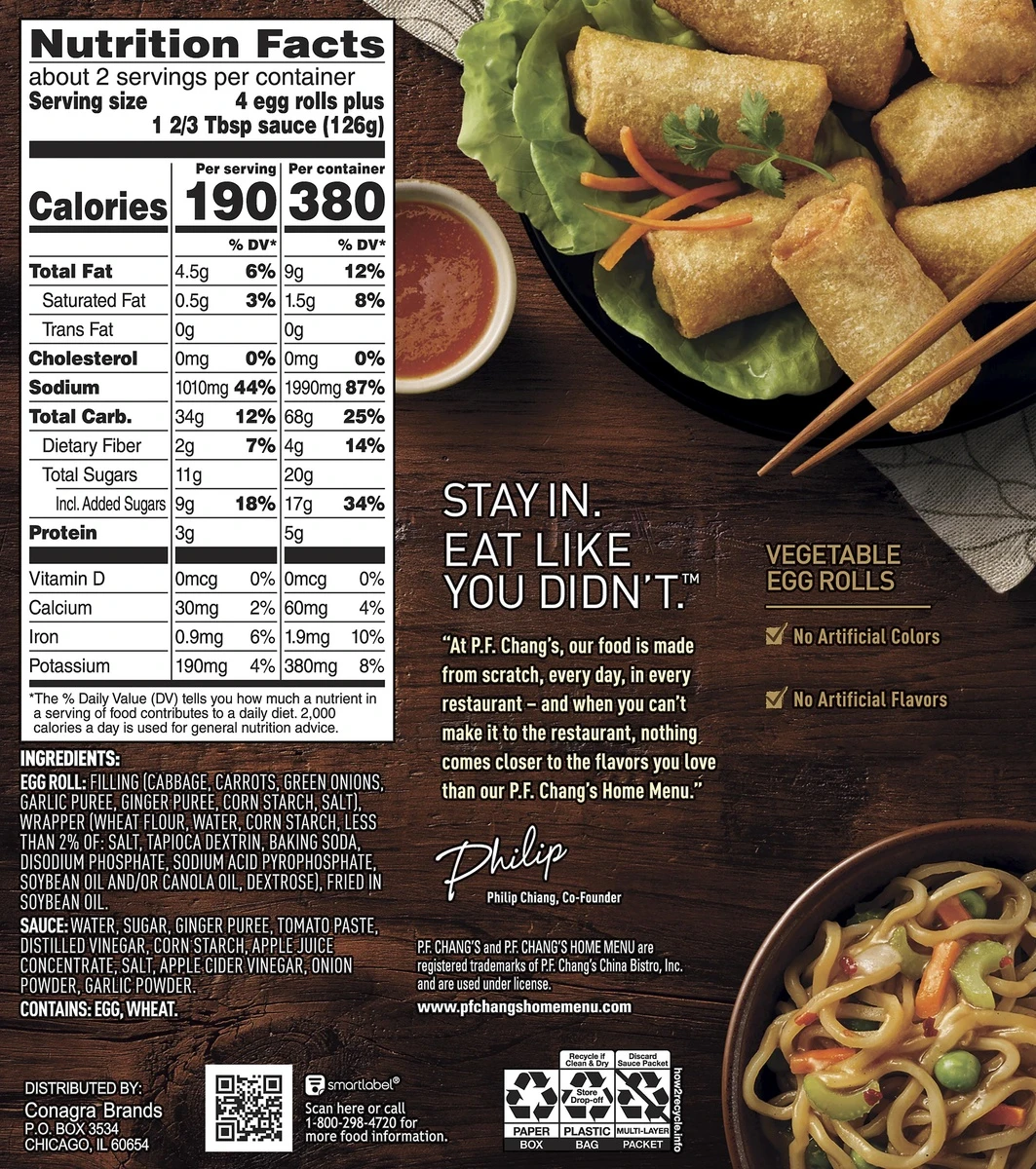 P.F. Chang's Home Menu Vegetable Mini Egg Rolls 10 P.F. Chang's Home Menu Vegetable Mini Egg Rolls - Image 8