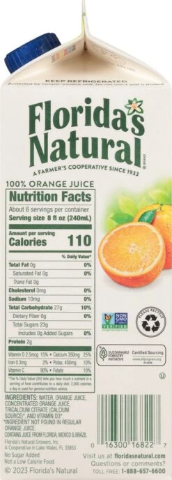 Florida's Natural No Pulp Calcium Vitamin D Orange Juice -Snack Shop 6 38a63b6d68826c4c87aefad47536eff0