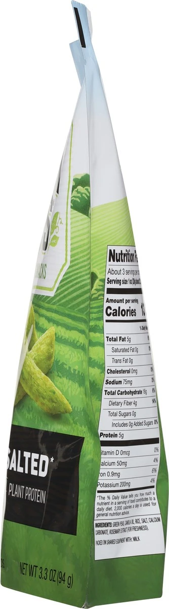 Harvest Snaps Green Pea Snack Crisps Lightly Salted, 3.3 Oz 10 Harvest Snaps Green Pea Snack Crisps Lightly Salted, 3.3 Oz - Image 8