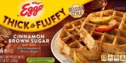 Eggo Think & Fluffy Cinnamon Brown Sugar Frozen Waffles - 11.6oz/6ct -Snack Shop 6 820c092ae0ea6fc6653e88e3c89fd449