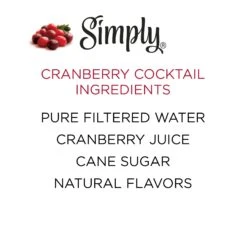 Simply Cranberry Cocktail Bottle, 52 Fl Oz -Snack Shop 6 88b1365b1bd6a6ef387954a64aea9753