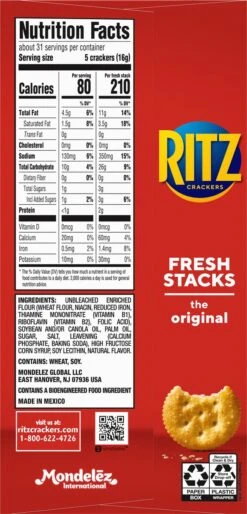 Ritz Original Crackers - Fresh Stacks, Family Size 18 Ritz Original Crackers - Fresh Stacks, Family Size -Snack Shop 6 cfcd6fe4a9af86398983cd66b34cc4b1