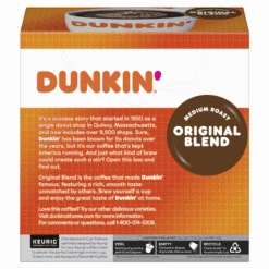 Dunkin' Medium Roast Original Blend Coffee K-Cup Pods -Snack Shop 6 f86d240d2d56b8d5be62e34fc4dc4c0c