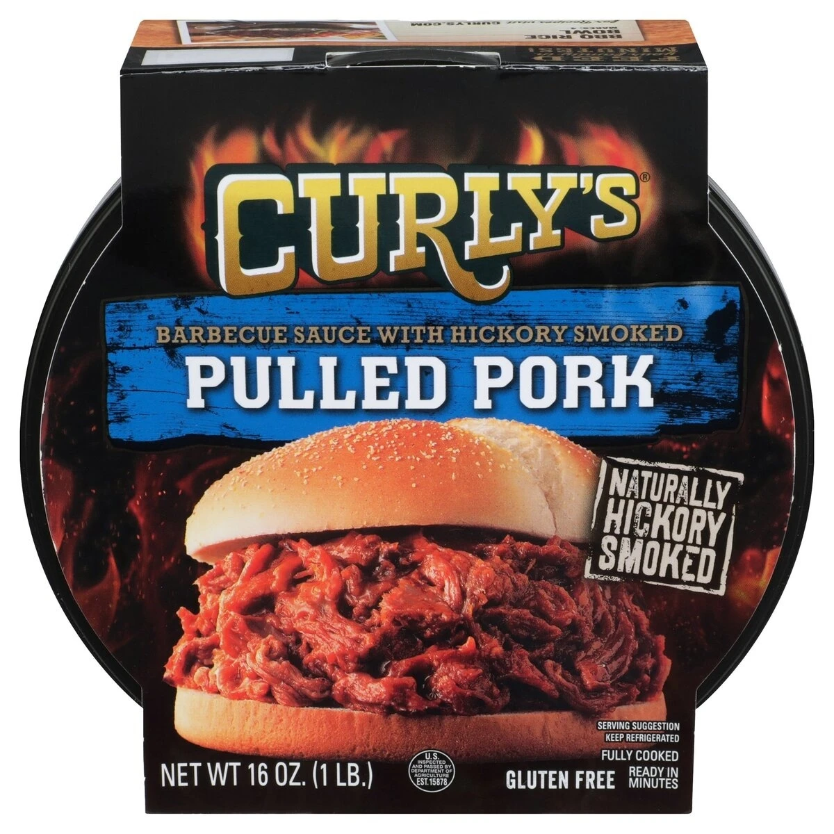 Curly's Pulled Pork With BBQ, 16 Oz 3 Curly's Pulled Pork With BBQ, 16 Oz
