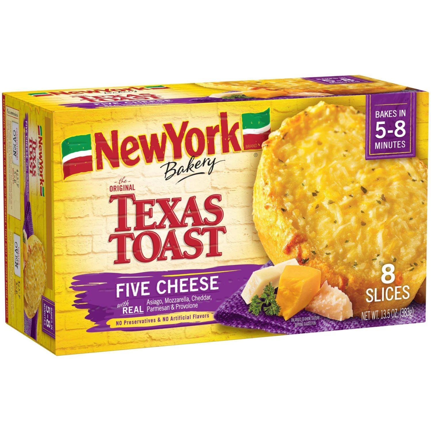 New York Bakery Frozen Five Cheese Texas Toast - 13.5oz 3 New York Bakery Frozen Five Cheese Texas Toast - 13.5oz