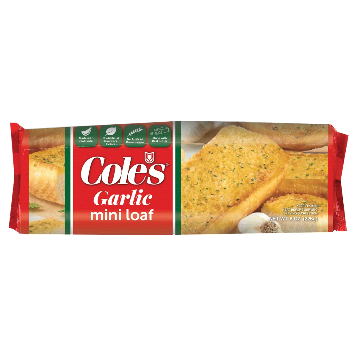 Cole's Garlic Mini Loaf 8 Oz 3 Cole's Garlic Mini Loaf 8 Oz
