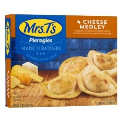 Mrs. T's 4 Cheese Medley Pierogies 12 Ea -Snack Shop 7 28f67a0edb230cc866b10d1403e14de2