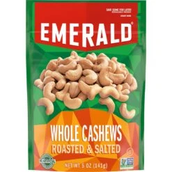Emerald Roasted & Salted Whole Cashews -Snack Shop 7 501377c04c069edf1dbe8db0df212bd0