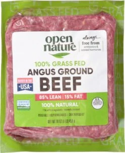 Open Nature Beef, Ground, 85% Lean, Angus, Grass Fed 21 Open Nature Beef, Ground, 85% Lean, Angus, Grass Fed -Snack Shop 7 6c5edbf0a7acb26bc4d58f5b05714888