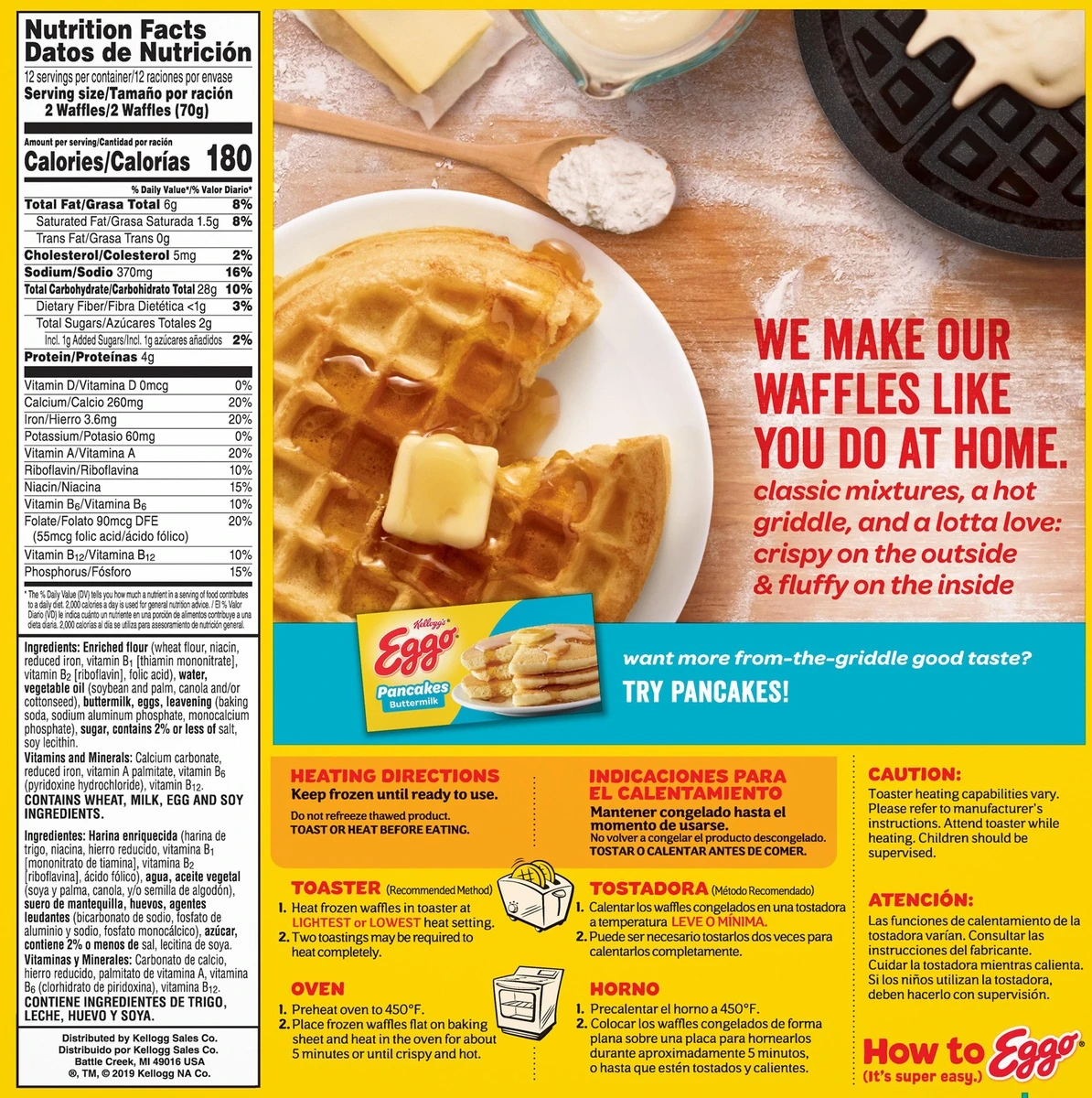 Eggo Buttermilk Frozen Waffles - 29.6oz/24ct 11 Eggo Buttermilk Frozen Waffles - 29.6oz/24ct - Image 9
