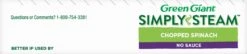 Green Giant Simply Steam No Sauce Chopped Spinach 9 Oz -Snack Shop 7 819bca02d6d286e5a024f4c5c6452a5d