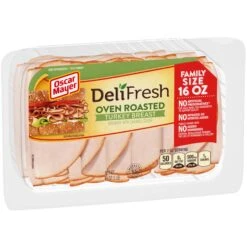 Oscar Mayer Deli Fresh Oven Roasted Turkey Breast Sliced Lunch Meat Family Size - 16oz -Snack Shop 7 83cc2679ce2ed0e77dacd365036ba8a0