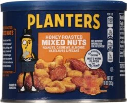 Planters Honey Roasted Mixed Nuts With Peanuts, Cashews, Almonds, Hazelnuts & Pecans, 10 Oz Canister 21 Planters Honey Roasted Mixed Nuts With Peanuts, Cashews, Almonds, Hazelnuts & Pecans, 10 Oz Canister -Snack Shop 7 b481dfcc7d539cc8d8037b7b0e249cf7