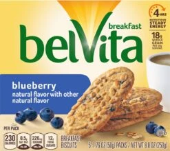 BelVita Blueberry Breakfast Biscuits - 5 Packs -Snack Shop 7 c6ac4be25fcf72cc46b1180fc34acf9f