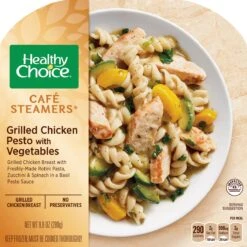 Healthy Choice Cafe Steamers Chicken Pesto With Vegetables -Snack Shop 7 d0970fcd213b9596edc22d68bf4aa47f