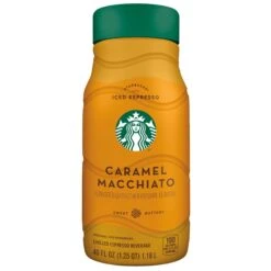 Starbucks Iced Espresso Beverage Caramel Macchiato Flavored 40 Fl Oz Bottle