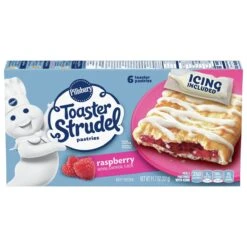 Pillsbury Toaster Strudel Pastries, Raspberry, 6 Ct, 11.7 Oz