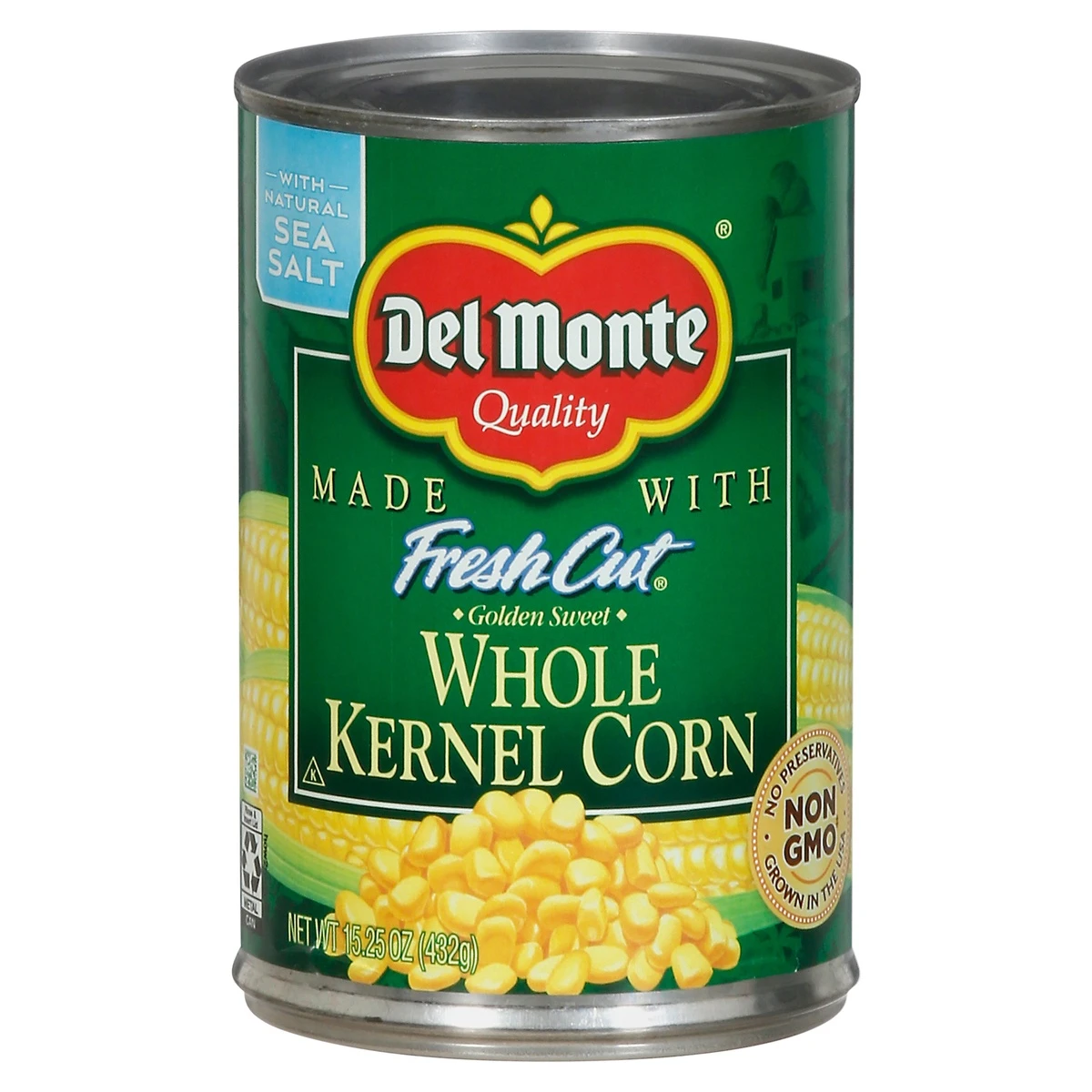 Del Monte Fresh Cut Golden Sweet Whole Kernel Corn 15.25 Oz Can 3 Del Monte Fresh Cut Golden Sweet Whole Kernel Corn 15.25 Oz Can