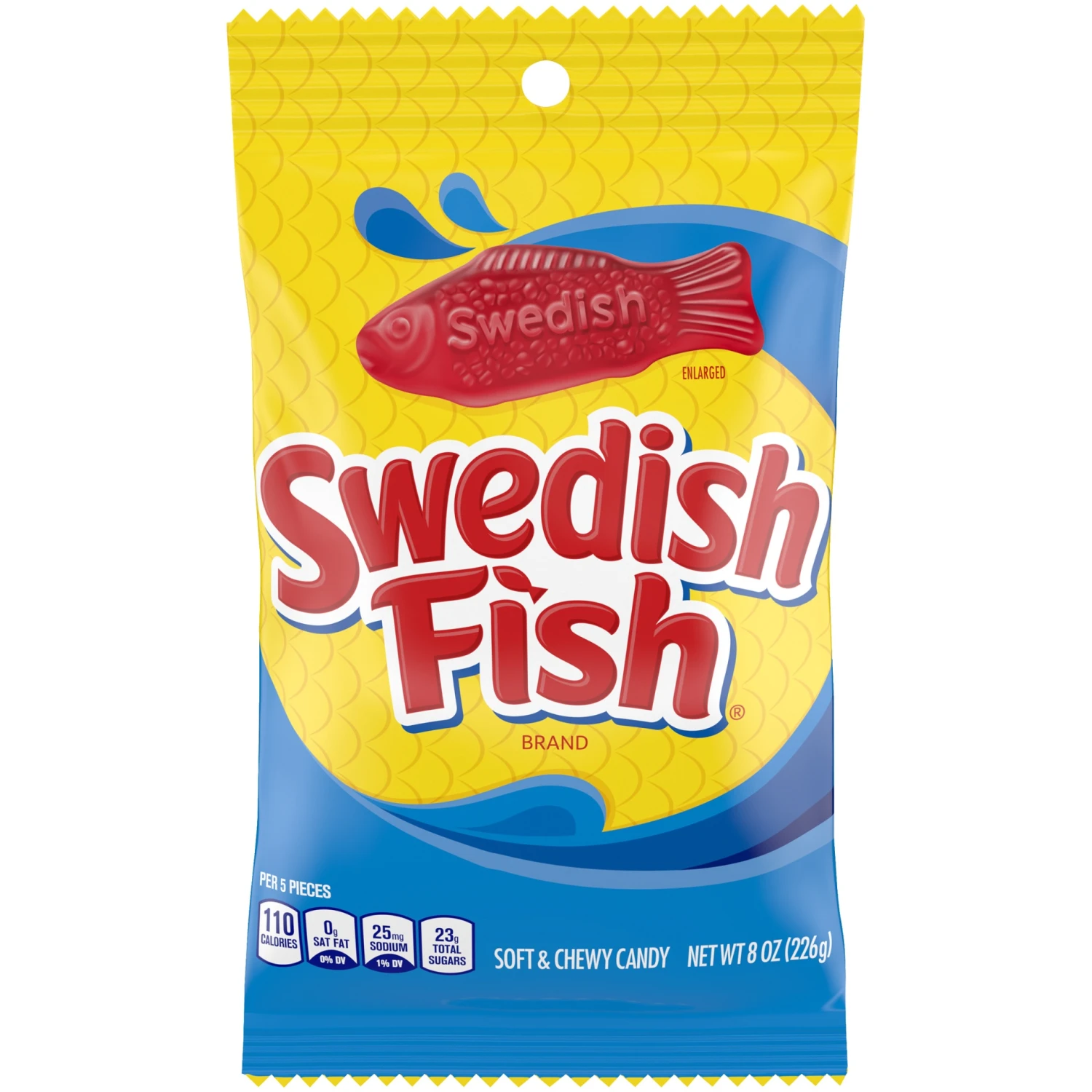 Swedish Fish Fat Free Soft And Chewy Candy - 8oz 3 Swedish Fish Fat Free Soft And Chewy Candy - 8oz