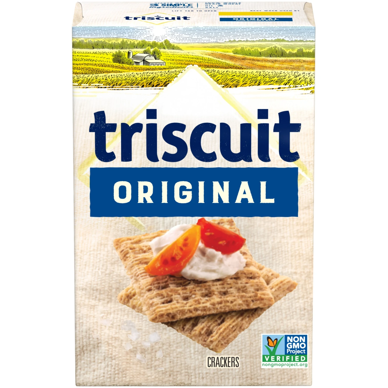 Triscuit Original Whole Grain Wheat Vegan Crackers - 8.5oz 3 Triscuit Original Whole Grain Wheat Vegan Crackers - 8.5oz