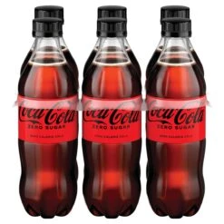 Coca-Cola Coke Zero Sugar Soda Bottles