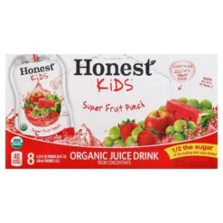 Honest Kids Super Fruit Punch Organic Fruit Juice, 6.75 Fl Oz, 8 Pack 17 Honest Kids Super Fruit Punch Organic Fruit Juice, 6.75 Fl Oz, 8 Pack -Snack Shop 8 9c5fce4eeddc9fdbe2a8bfb6610b4297