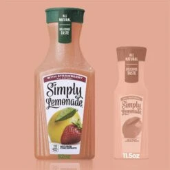 Simply Lemonade Juice Blend With Strawberry 52 Oz -Snack Shop 8 ec6a292971f2eef6c7c584481590195b