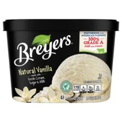 Breyers Classics Ice Cream Natural Vanilla, 48 Oz