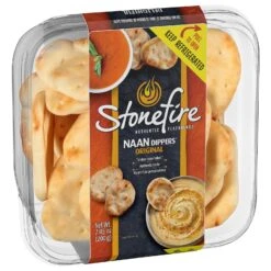 Stonefire Authentic Flatbreads Original Naan Dippers -Snack Shop 90 e3e64b59db069c042097a236857deef2