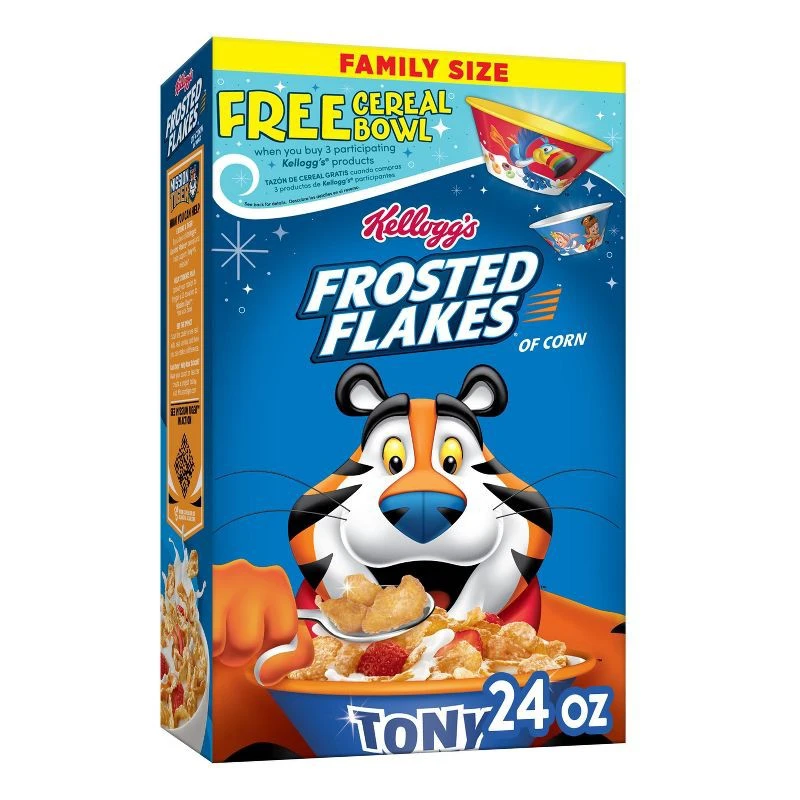 Kellogg's Frosted Flakes Original Cold Breakfast Cereal 3 Kellogg's Frosted Flakes Original Cold Breakfast Cereal