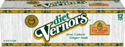 Vernors Zero Sugar Ginger Soda, 12 Fl Oz Cans, 12 Pack