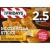 T.G.I. Friday's Mozzarella Sticks With Marinara Sauce 11 Oz. Box -Snack Shop 9fc5e5e7603355366957d1b43ba04ad0
