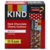 KIND Healthy Snack Bar, Dark Chocolate Cherry Cashew, 4g Protein, Gluten Free Bars, 1.4 OZ, (6 Ct) -Snack Shop a6e3da4f7bdd30924b19ccf91faeecb6