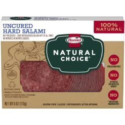 Hormel Natural Choice Uncured Hard Salami, 6 Oz