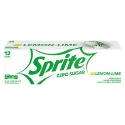 Sprite Zero Sugar Lemon Lime Diet Soda Pop Soft Drink, 12 Fl Oz, 12 Pack