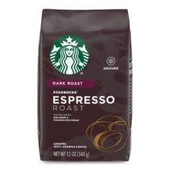 Starbucks Ground Coffee—Dark Roast Coffee—Espresso Roast—100% Arabica—1 Bag (12 Oz)