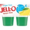 Jell-O Sugar Free Lemon Lime Gelatin - 12.5oz/4ct