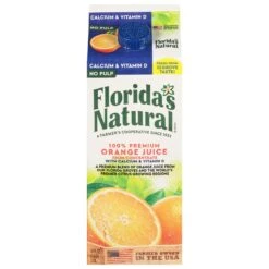 Florida's Natural No Pulp Calcium Vitamin D Orange Juice