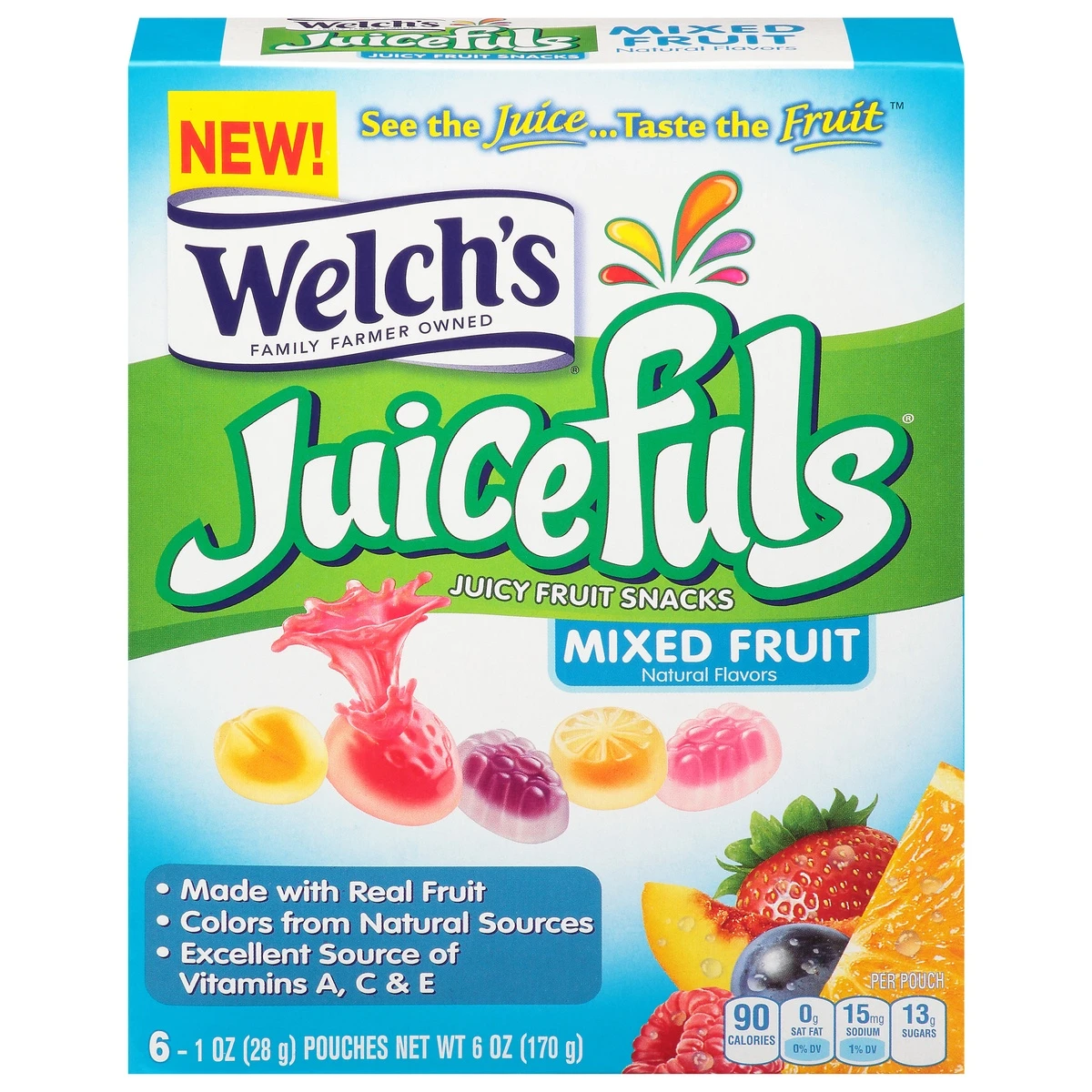 Welch's Juicefuls Mixed Fruit - 6oz/6ct 3 Welch's Juicefuls Mixed Fruit - 6oz/6ct