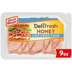 Oscar Mayer Deli Fresh Honey Uncured Ham Sliced Lunch Meat Tray