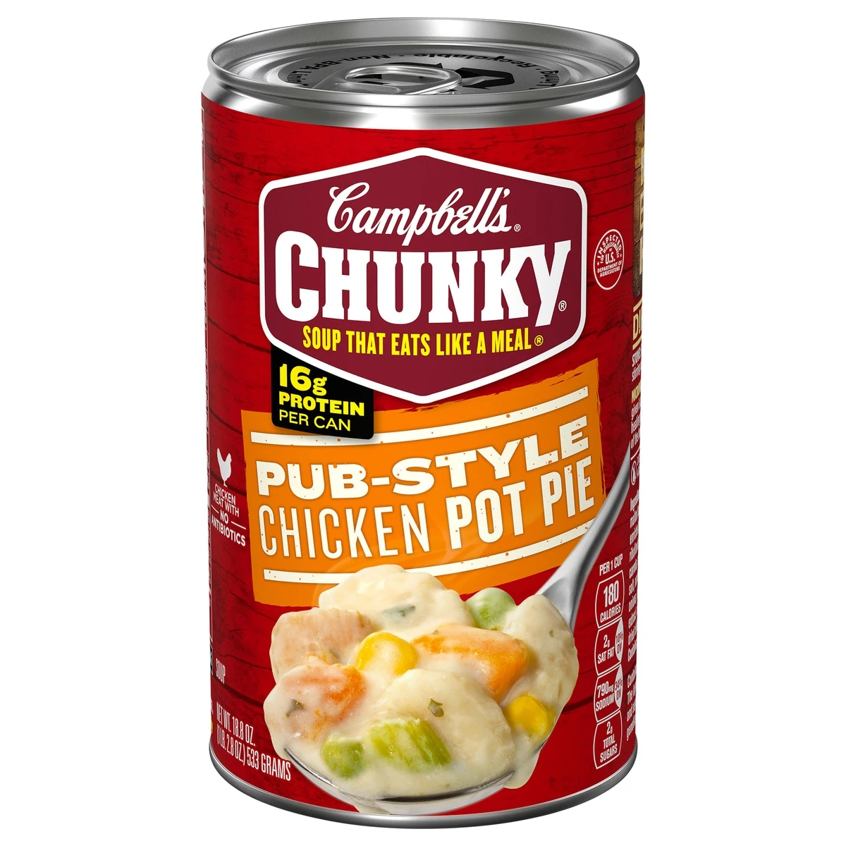 Campbell's Chunky Soup, Pub-Style Chicken Pot Pie Soup, 18.8 Oz Can 3 Campbell's Chunky Soup, Pub-Style Chicken Pot Pie Soup, 18.8 Oz Can