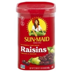 Sun-Maid California Sun-Dried Raisins Canister – 20oz