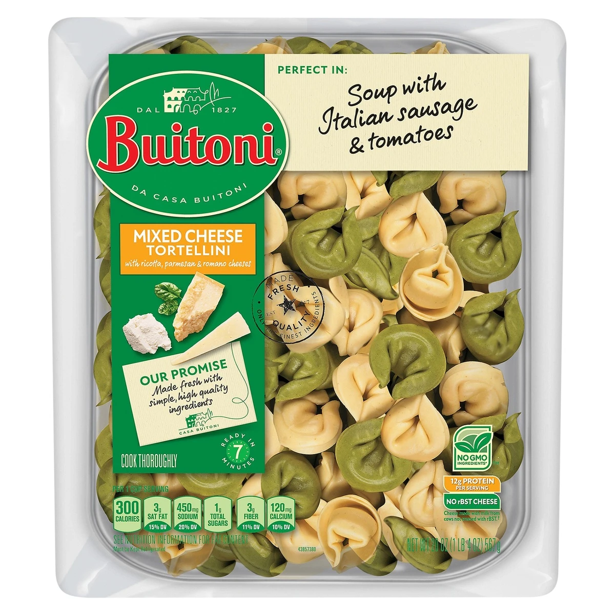 Buitoni Tortellini, Mixed Cheese, 20 Ounce 3 Buitoni Tortellini, Mixed Cheese, 20 Ounce