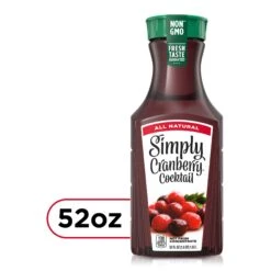 Simply Cranberry Cocktail Bottle, 52 Fl Oz